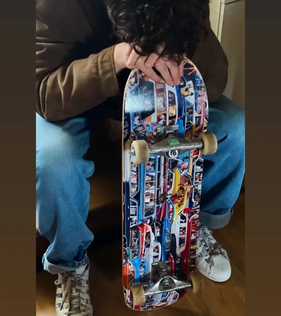 A skater with the Armenian Traffic skateboard